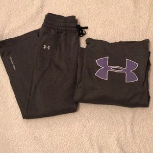 Sweatpants and sweatshirt combo